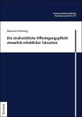 Die strafrechtliche Offenlegungspflicht steuerlich erheblicher Tatsachen Die strafrechtliche Offenlegungspflicht steuerlich erheblicher Tatsachen