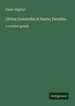 Cover Divina Commedia di Dante; Paradiso
