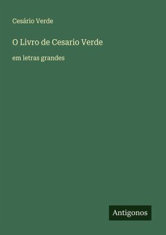 O Livro de Cesario Verde Cover O Livro de Cesario Verde