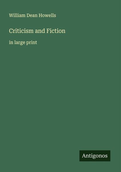 Criticism and Fiction