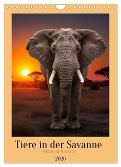 Cover Tiere in der Savanne (Wandkalender 2026 DIN A4 hoch), CALVENDO Monatskalender