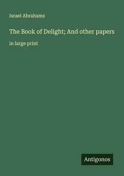 Cover The Book of Delight; And other papers