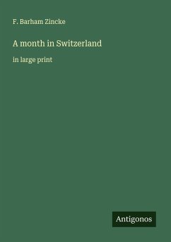 Cover A month in Switzerland