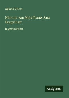Cover Historie van Mejuffrouw Sara Burgerhart
