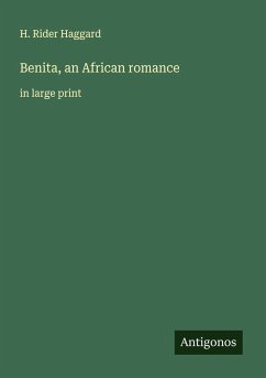 Cover Benita, an African romance