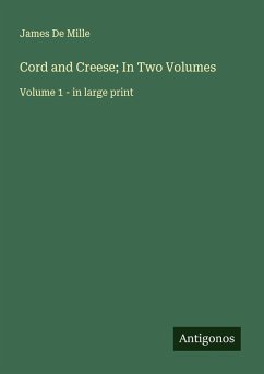 Cover Cord and Creese; In Two Volumes