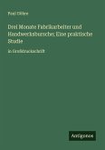 Drei Monate Fabrikarbeiter und Handwerksbursche; Eine praktische Studie