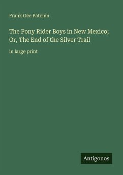 Cover The Pony Rider Boys in New Mexico; Or, The End of the Silver Trail