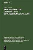 Aphorismen zur Qualität des Bewässerungswassers (eBook, PDF)