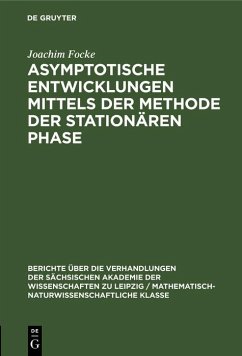 Cover Asymptotische Entwicklungen mittels der Methode der stationären Phase (eBook, PDF)