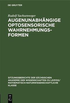 Cover Augenunabhängige optosensorische Wahrnehmungsformen (eBook, PDF)