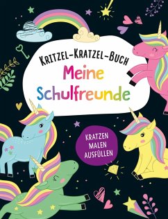 Cover Kritzel-Kratzel-Buch Meine Schulfreunde (Einhörner)
