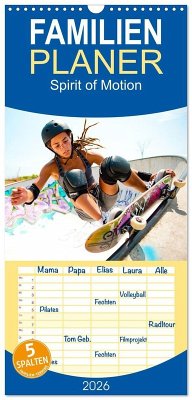 Familienplaner 2026 - Spirit of Motion mit 5 Spalten (Wandkalender, 21 x 45 cm) CALVENDO Familienplaner 2026 - Spirit of Motion mit 5 Spalten (Wandkalender, 21 x 45 cm) CALVENDO