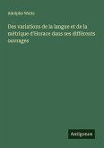 Des variations de la langue et de la métrique d'Horace dans ses différents ouvrages