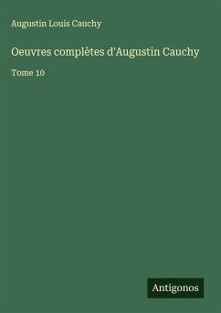 Cover Oeuvres complètes d'Augustin Cauchy