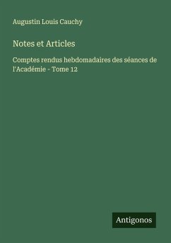 Notes et Articles - Cauchy, Augustin Louis