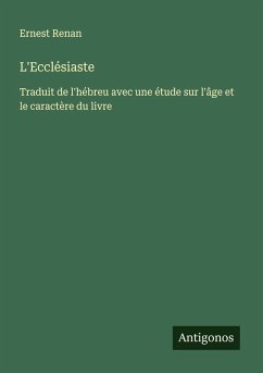L'Ecclésiaste - Renan, Ernest