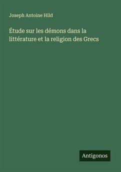 Cover Étude sur les démons dans la littérature et la religion des Grecs