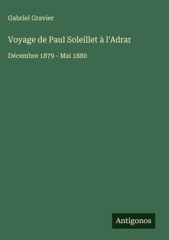 Cover Voyage de Paul Soleillet à l'Adrar