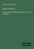 Notes et Articles Notes et Articles