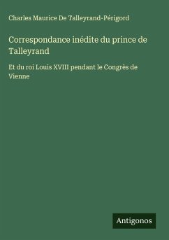 Cover Correspondance inédite du prince de Talleyrand