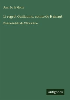 Cover Li regret Guillaume, comte de Hainaut