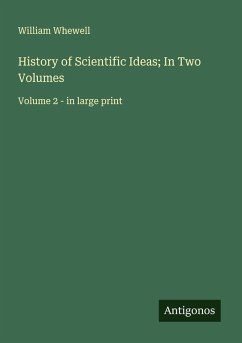 Cover History of Scientific Ideas; In Two Volumes