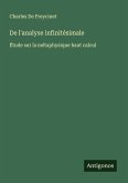 De l'analyse infinitésimale