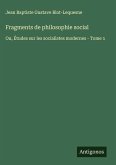 Fragments de philosophie social Fragments de philosophie social