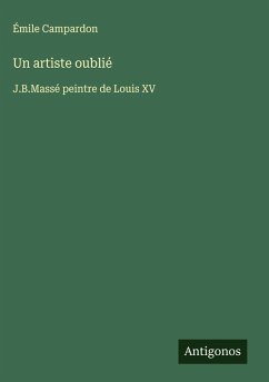 Cover Un artiste oublié