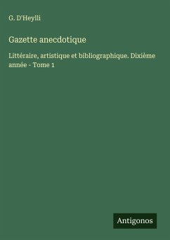 Cover Gazette anecdotique