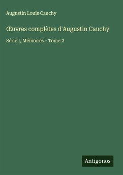 Cover ¿uvres complètes d'Augustin Cauchy
