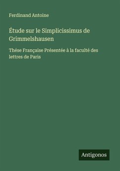 Cover Étude sur le Simplicissimus de Grimmelshausen