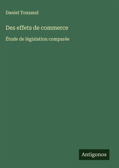 Cover Des effets de commerce