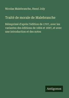 Cover Traité de morale de Malebranche