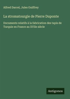 Cover La stromatourgie de Pierre Duponte