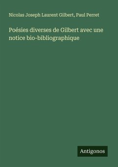 Cover Poésies diverses de Gilbert avec une notice bio-bibliographique
