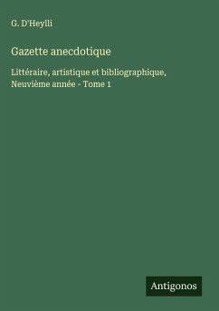 Cover Gazette anecdotique