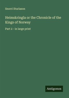 Cover Heimskringla or the Chronicle of the Kings of Norway