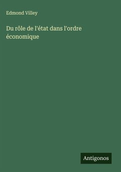 Cover Du rôle de l'état dans l'ordre économique