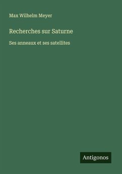 Cover Recherches sur Saturne