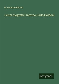 Cover Cenni biografici intorno Carlo Goldoni