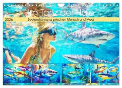 Cover Im Tanz der Haie. Seelenströmung zwischen Mensch und Meer (Wandkalender 2026 DIN A4 quer), CALVENDO Monatskalender