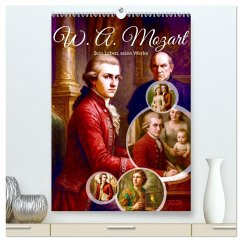 Cover Wolfgang Amadeus Mozart. Sein Leben, seine Werke (hochwertiger Premium Wandkalender 2026 DIN A2 hoch), Kunstdruck in Hochglanz
