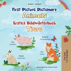 Cover First Picture Dictionary - Animals (English German Bilingual Children's Book)