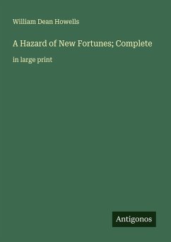 Cover A Hazard of New Fortunes; Complete