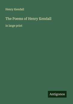 Cover The Poems of Henry Kendall