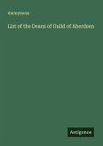 List of the Deans of Guild of Aberdeen