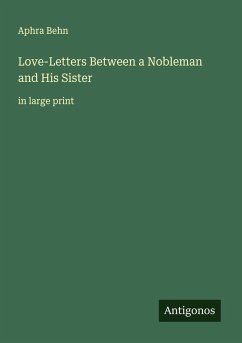 Cover Love-Letters Between a Nobleman and His Sister