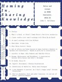 Homing In, Sharing Knowledge
